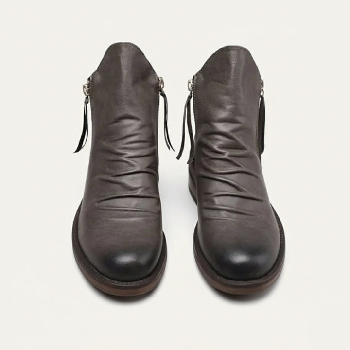 The Rue Honoré Men’s Faux Leather Boots - Luxury Shoes