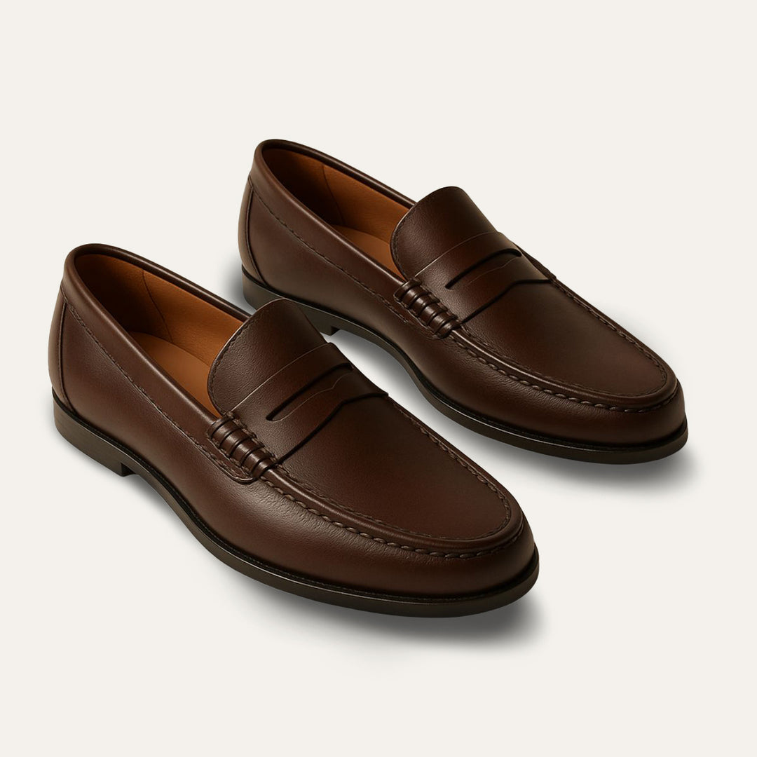 The Penrose Slip on Faux Leather Loafers for Men