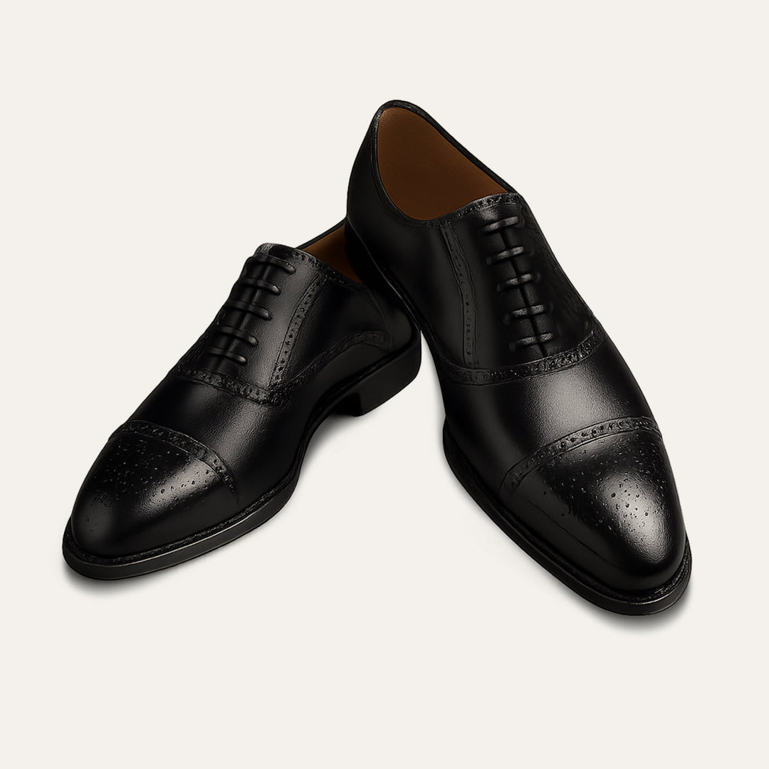 The Malcesine Men’s Faux Leather Dress Shoes – Cowhide Formal Dress Shoes
