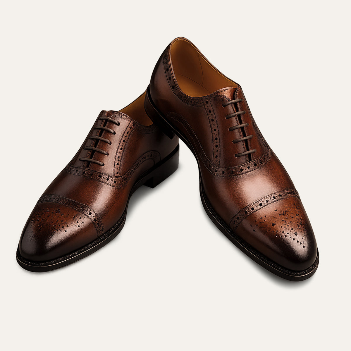 The Malcesine Men’s Faux Leather Dress Shoes – Cowhide Formal Dress Shoes