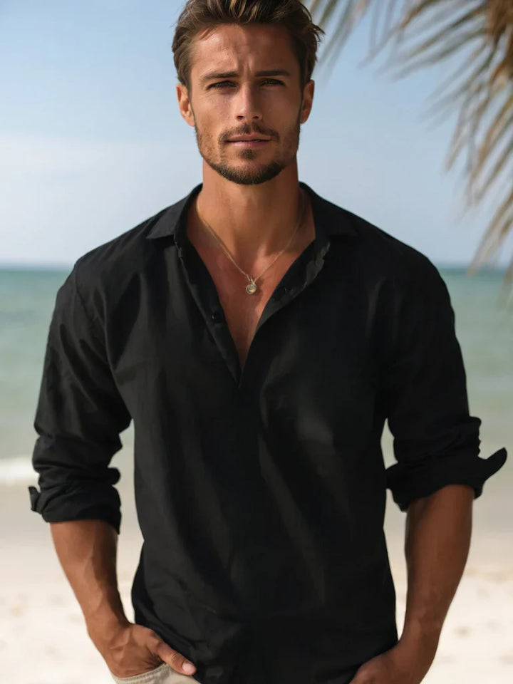 The Brescia Men's Relaxed Linen Lightweight Shirt