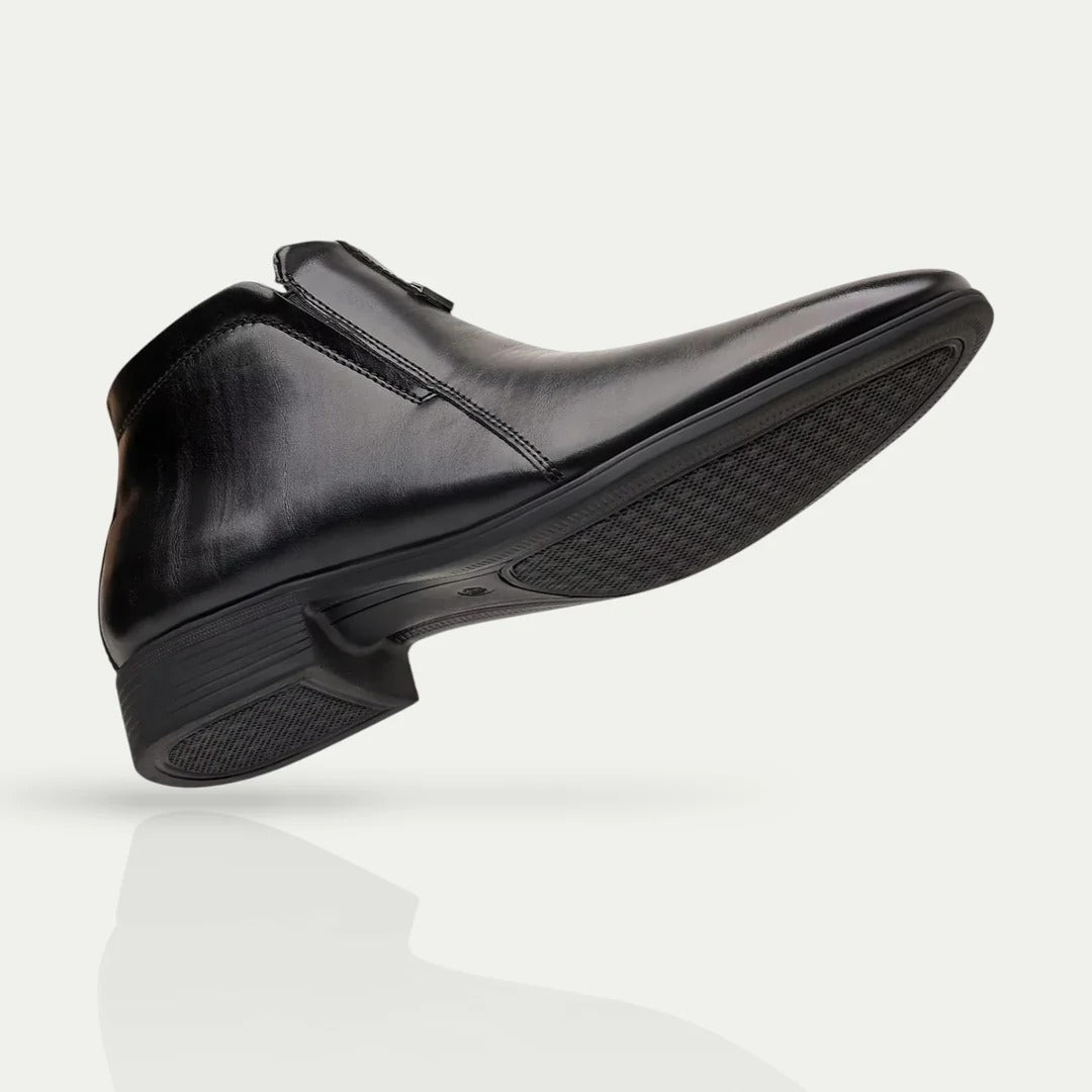 The Oxford Men's Faux Leather Ankle Boots - Vintage Business Dress Shoes