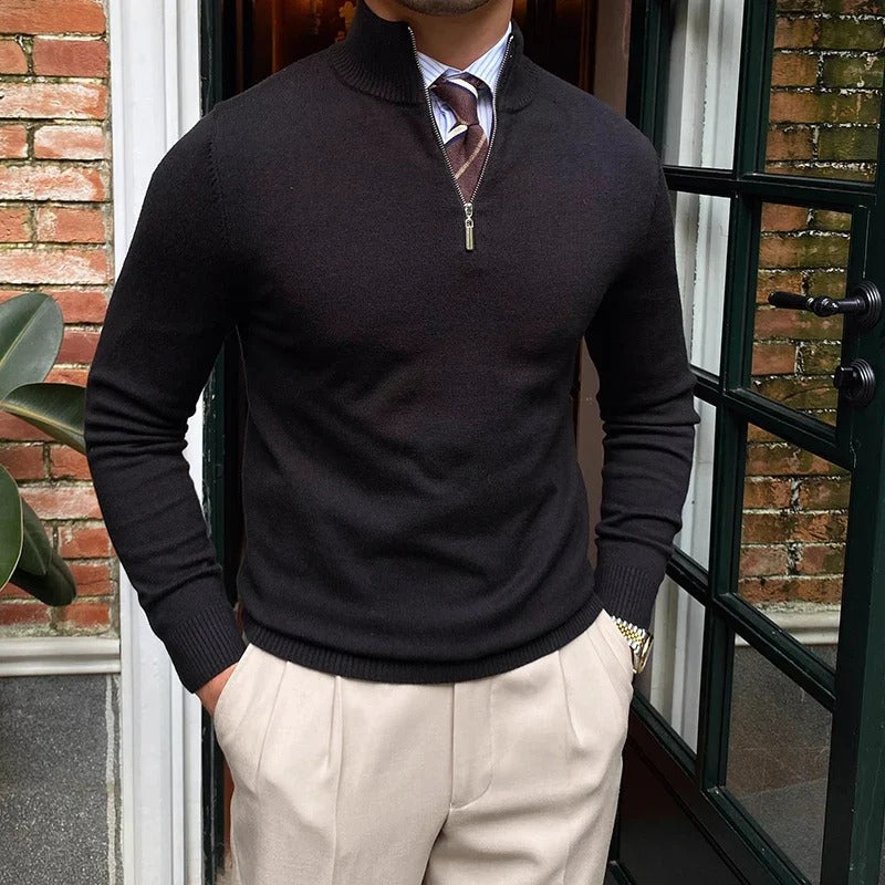 The Bronx Modern Quarter Zip Sweater for Men