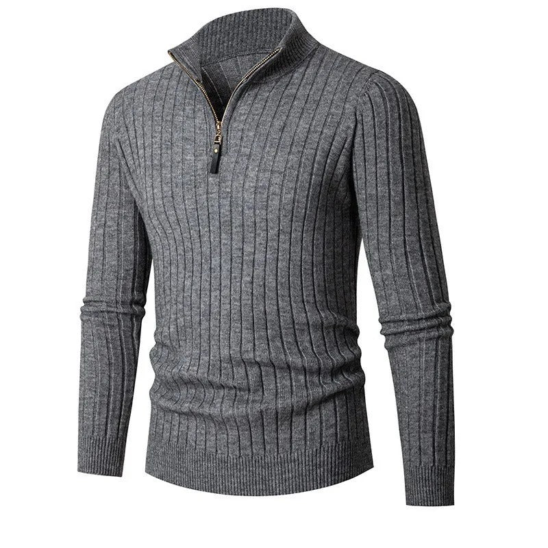 The Oslo Quarter Zip Sweater for Men - Old Money