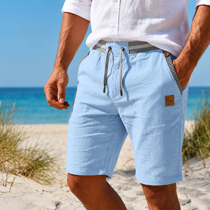 The Sacramento Men's Drawstring Linen Summer Shorts