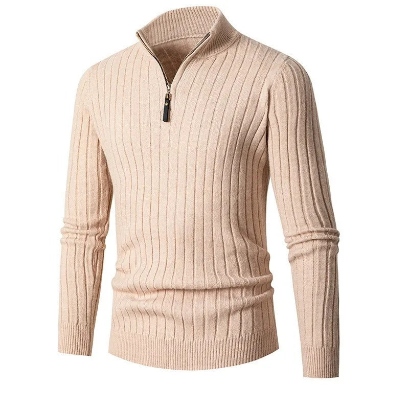 The Oslo Quarter Zip Sweater for Men - Old Money