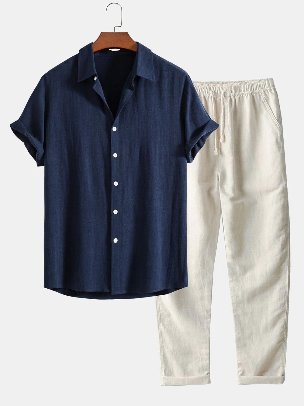 The Amalfi Linen Set – Summer Shirt & Pants for Men