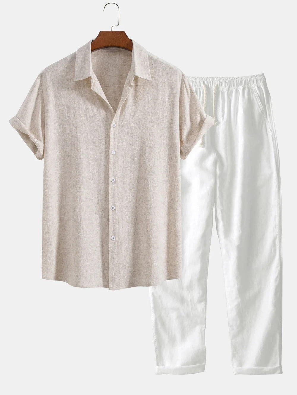 The Amalfi Linen Set – Summer Shirt & Pants for Men