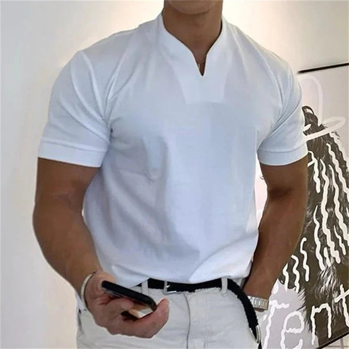 The Davis Men's Slim Fit Collar Casual T Shirt