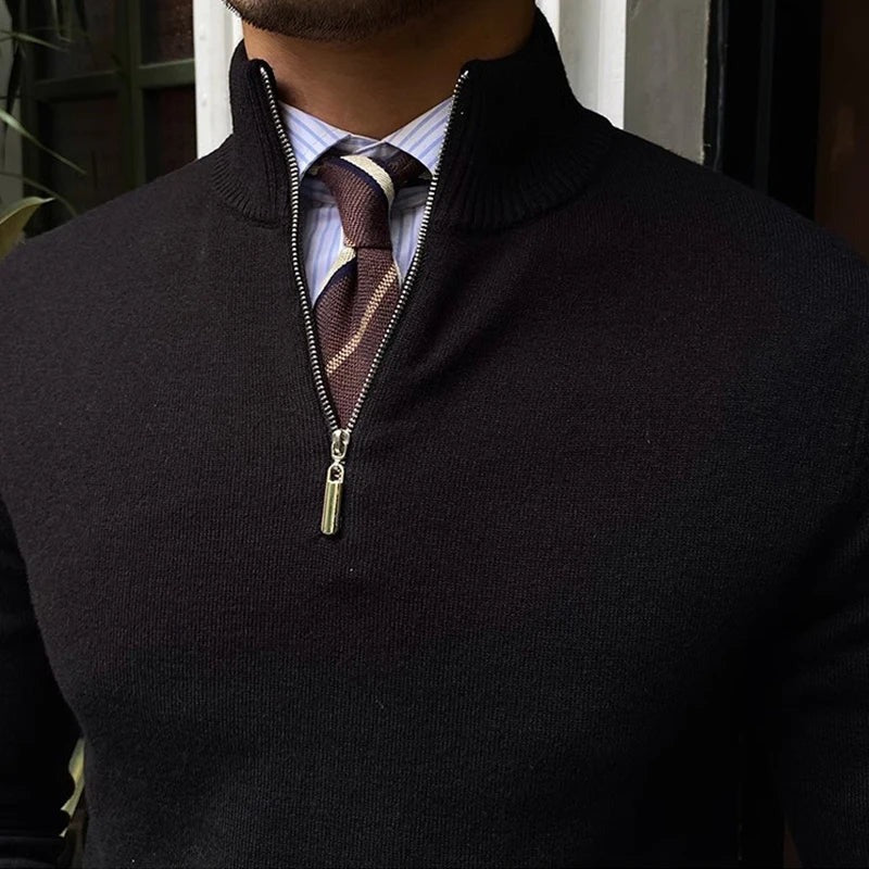 The Bronx Modern Quarter Zip Sweater for Men