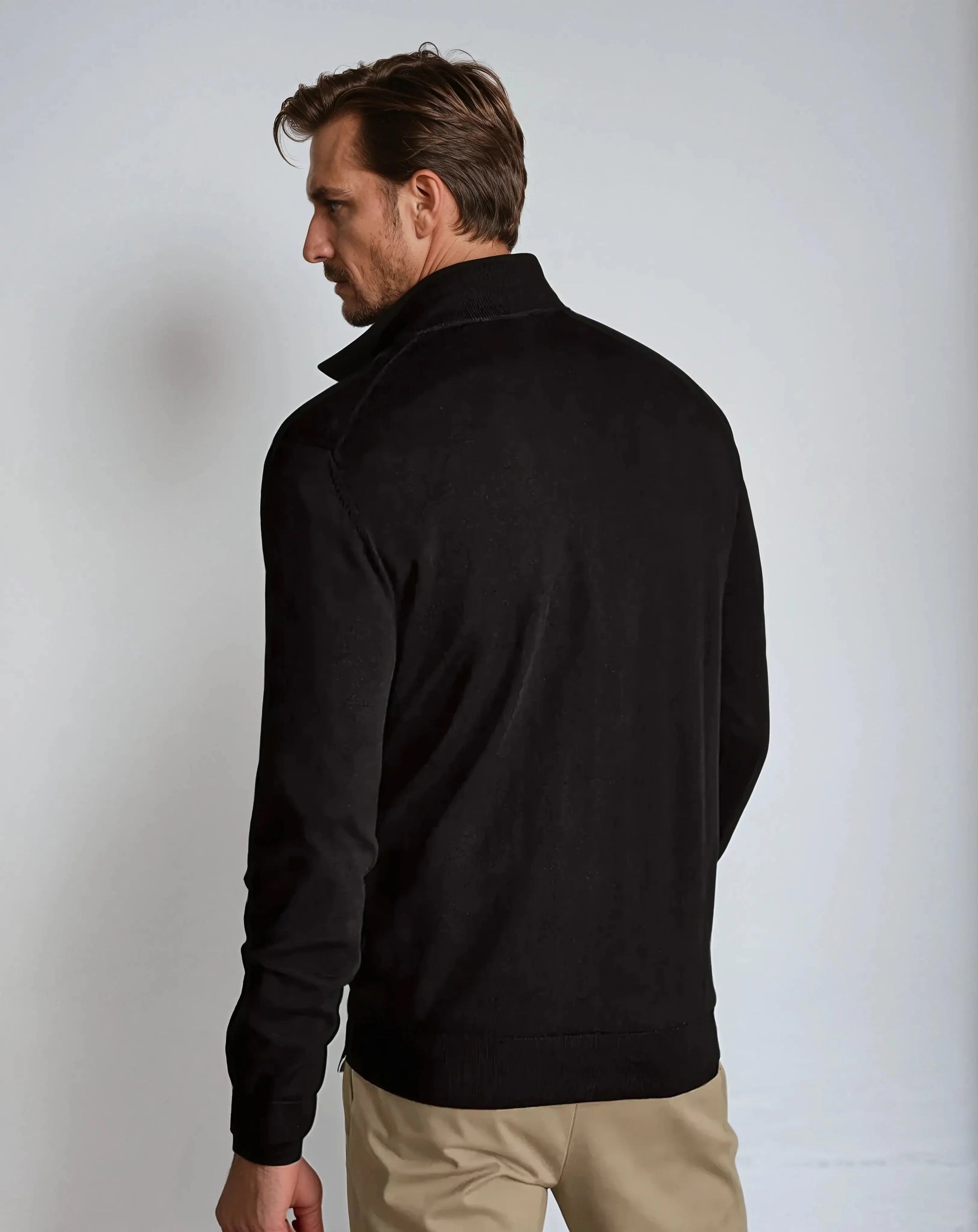 The Oxford Quarter Zip Old Money Sweater for Men