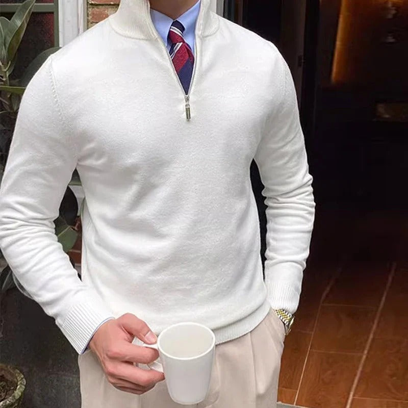 The Bronx Modern Quarter Zip Sweater for Men