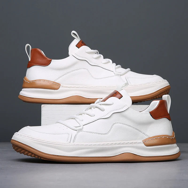 The Geneva Men’s Orthopedic Leather Shoes – Modern Casual Sneakers