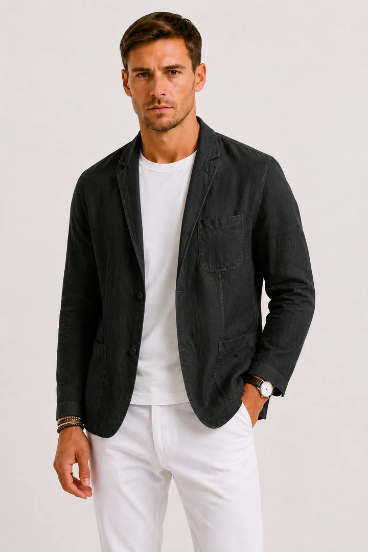 The Cody Men's Lightweight Relaxed Fit Linen Blazer