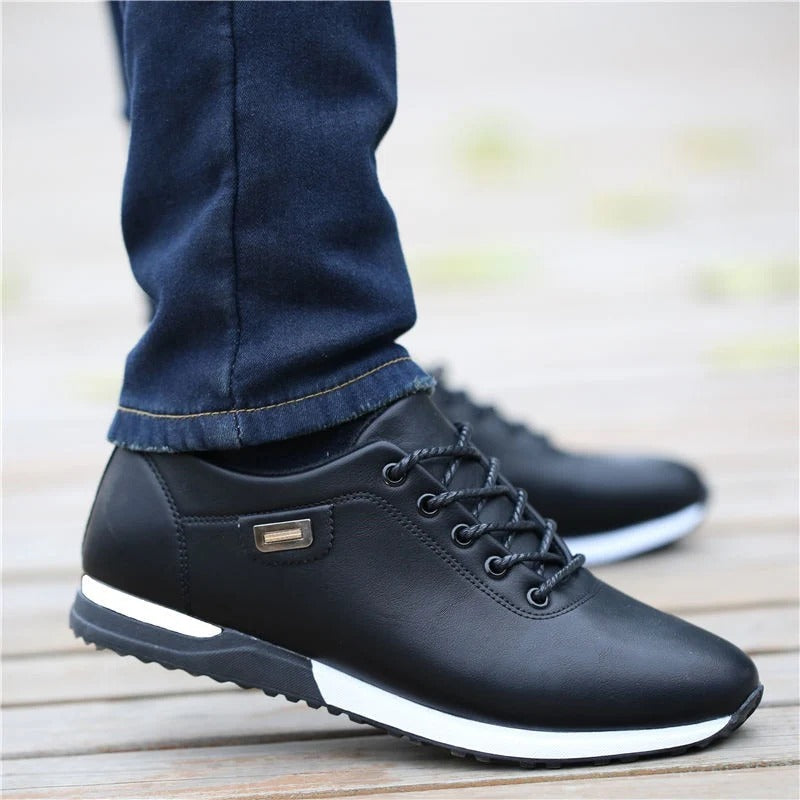 The Bond Street Men’s Orthopedic Shoes Leather Sneakers