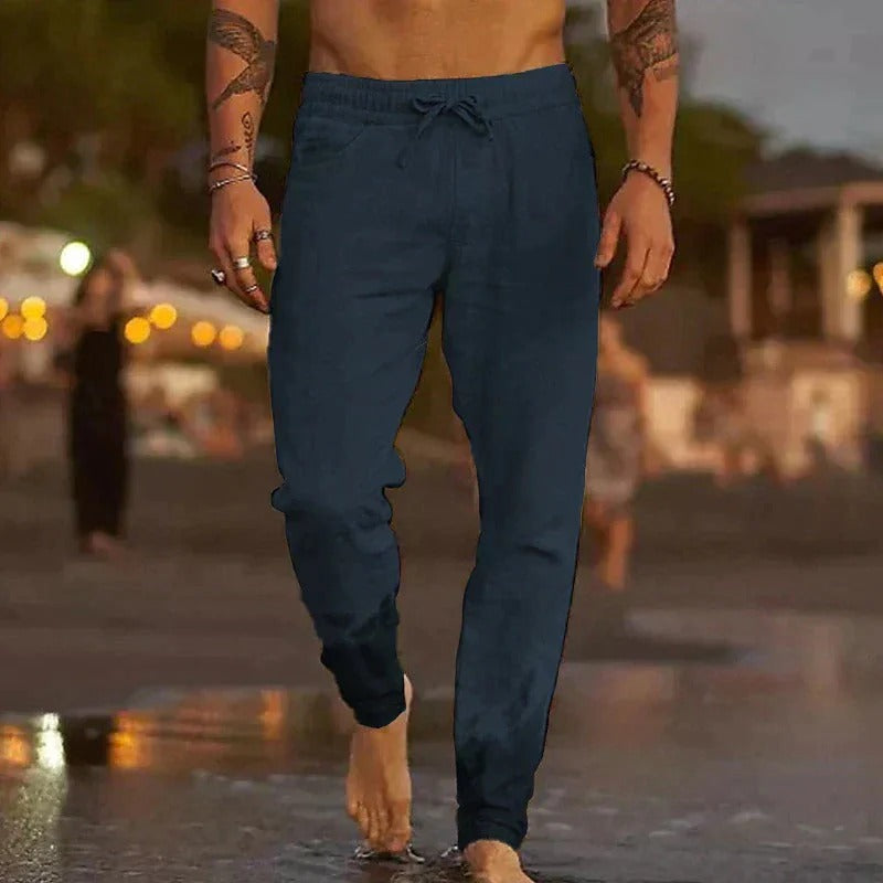 The Palermo Linen Jogger – Lightweight Summer Trousers for Men