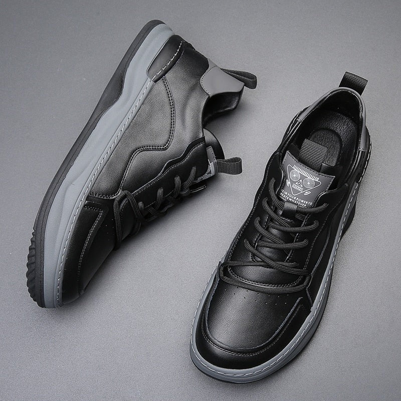 The Geneva Men’s Orthopedic Leather Shoes – Modern Casual Sneakers