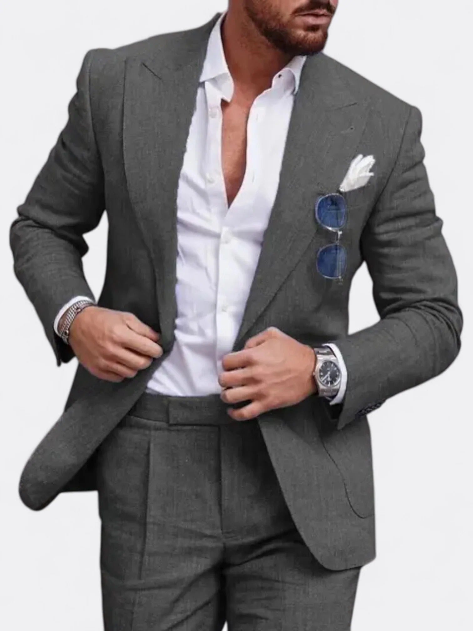 The Amalfi Linen Wedding Guest Men Suit