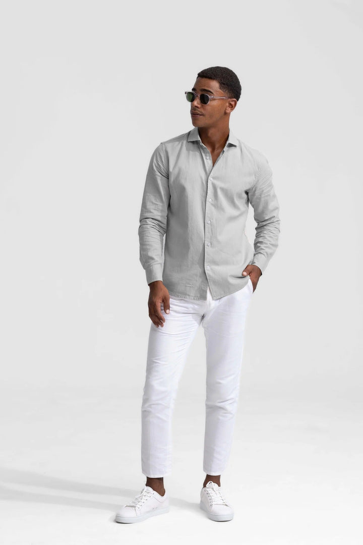 The Sorrento Men's Elegant Linen Button Down Shirt