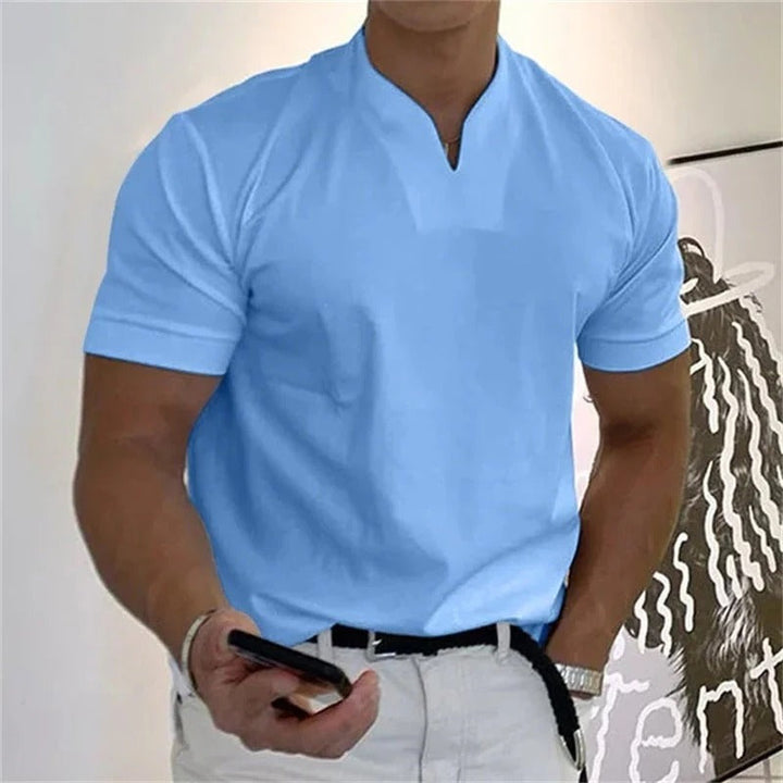 The Davis Men's Slim Fit Collar Casual T Shirt