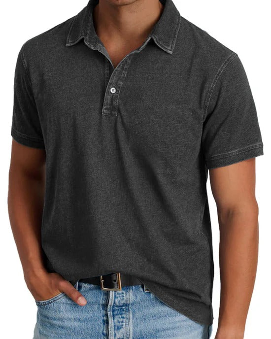 The Sirmione Men's Vintage Cotton Polo Shirt