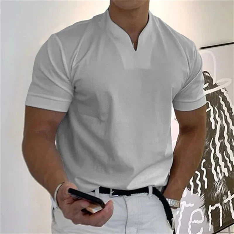 The Davis Men's Slim Fit Collar Casual T Shirt