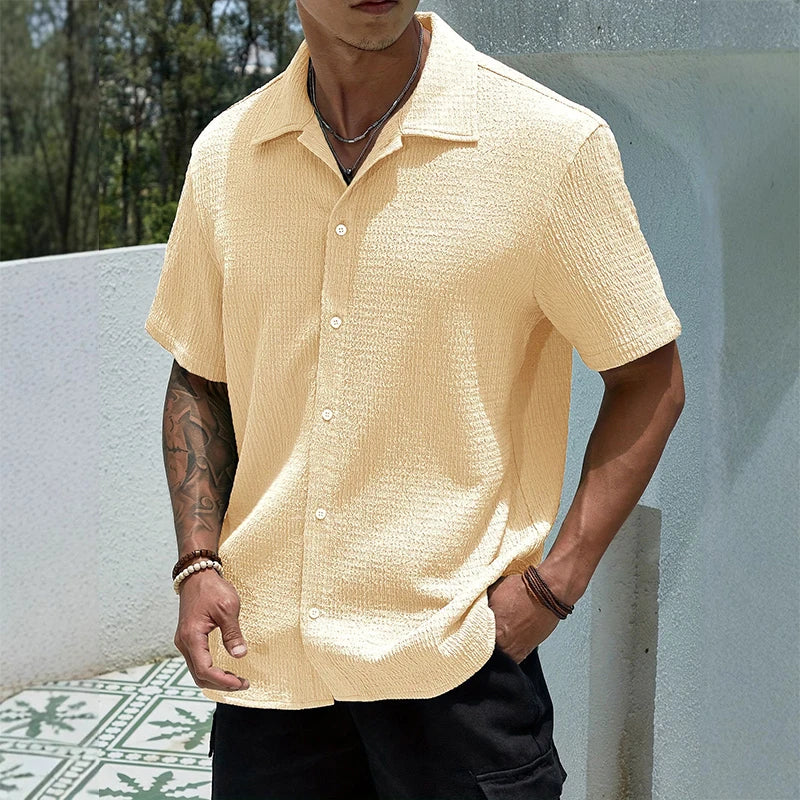 The Porta Venezia Men’s Lightweight Streetwear Button-Up Shirt