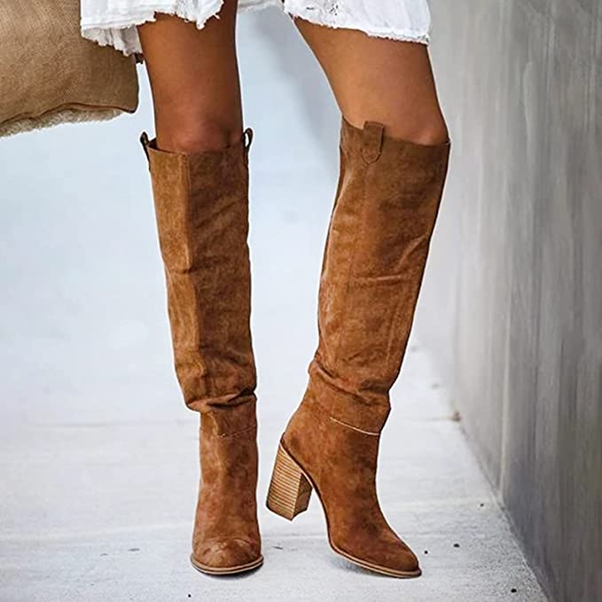 Women's Knee-High Suede Boots