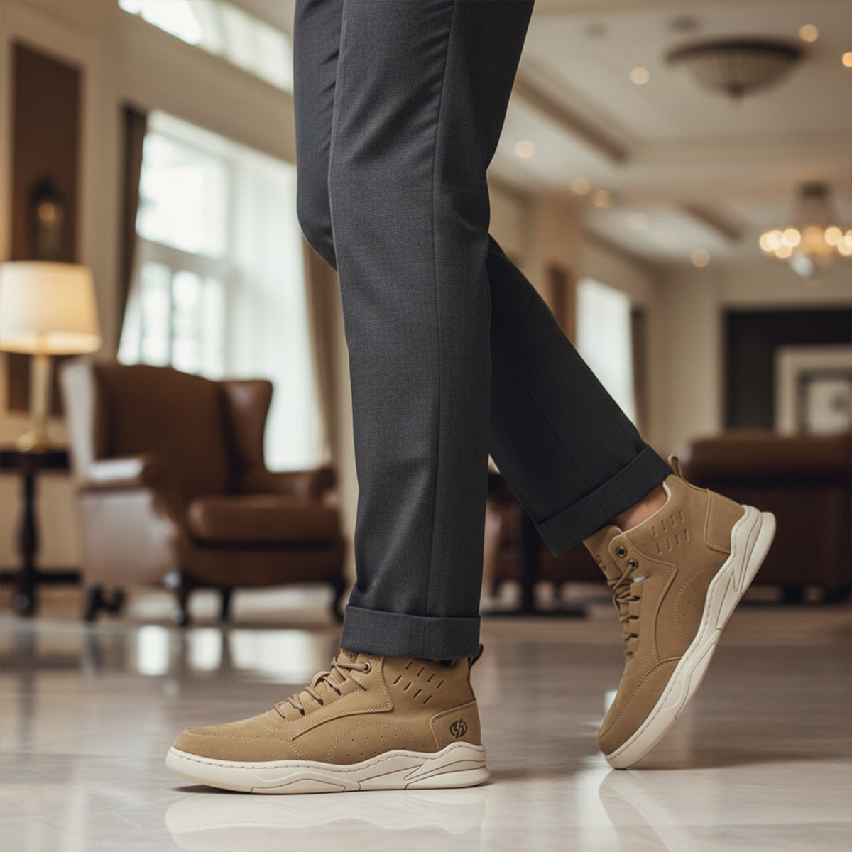 The Cedarforest Men’s Winter Fur Lined High Top Snow Boots