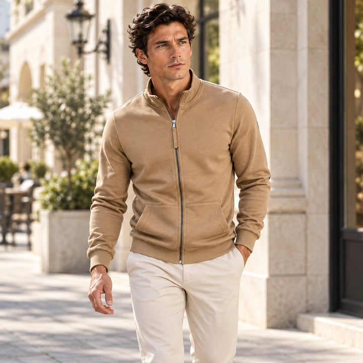 The Oxford Men’s Casual Lightweight Zip Up Jacket