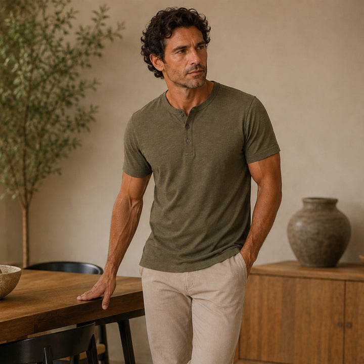 The Peschiera Men's Short Sleeve Polo Top