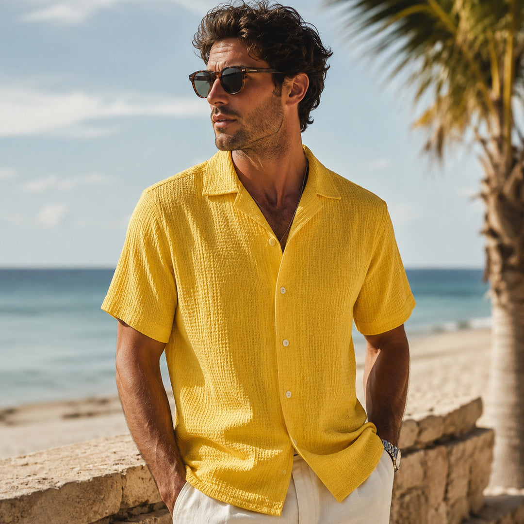 The Porta Venezia Men’s Lightweight Streetwear Button-Up Shirt