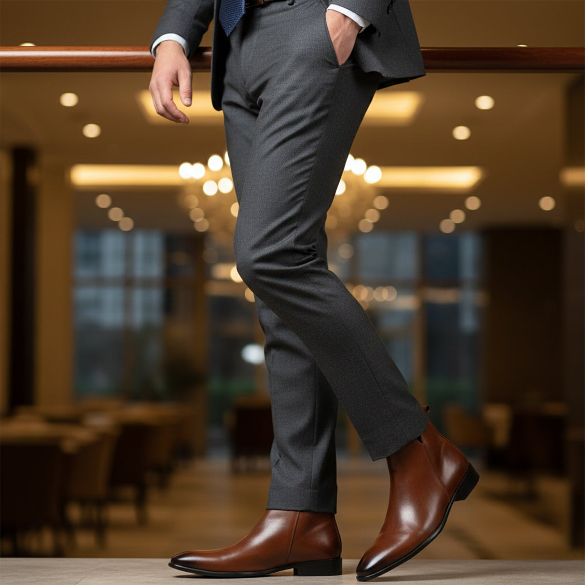 The Cortona Men’s Zip Ankle Chelsea Boots