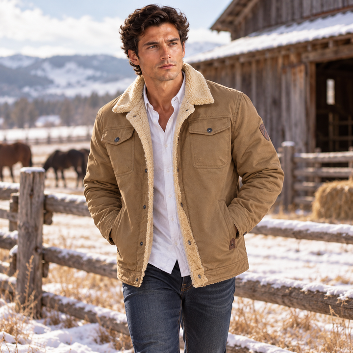 The York Warm Fleece Lined Winter Coat for Men