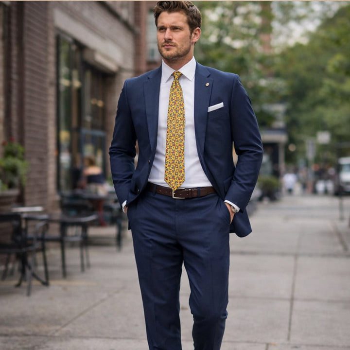 The Monterosso Men’s Luxury Silk Neck Tie