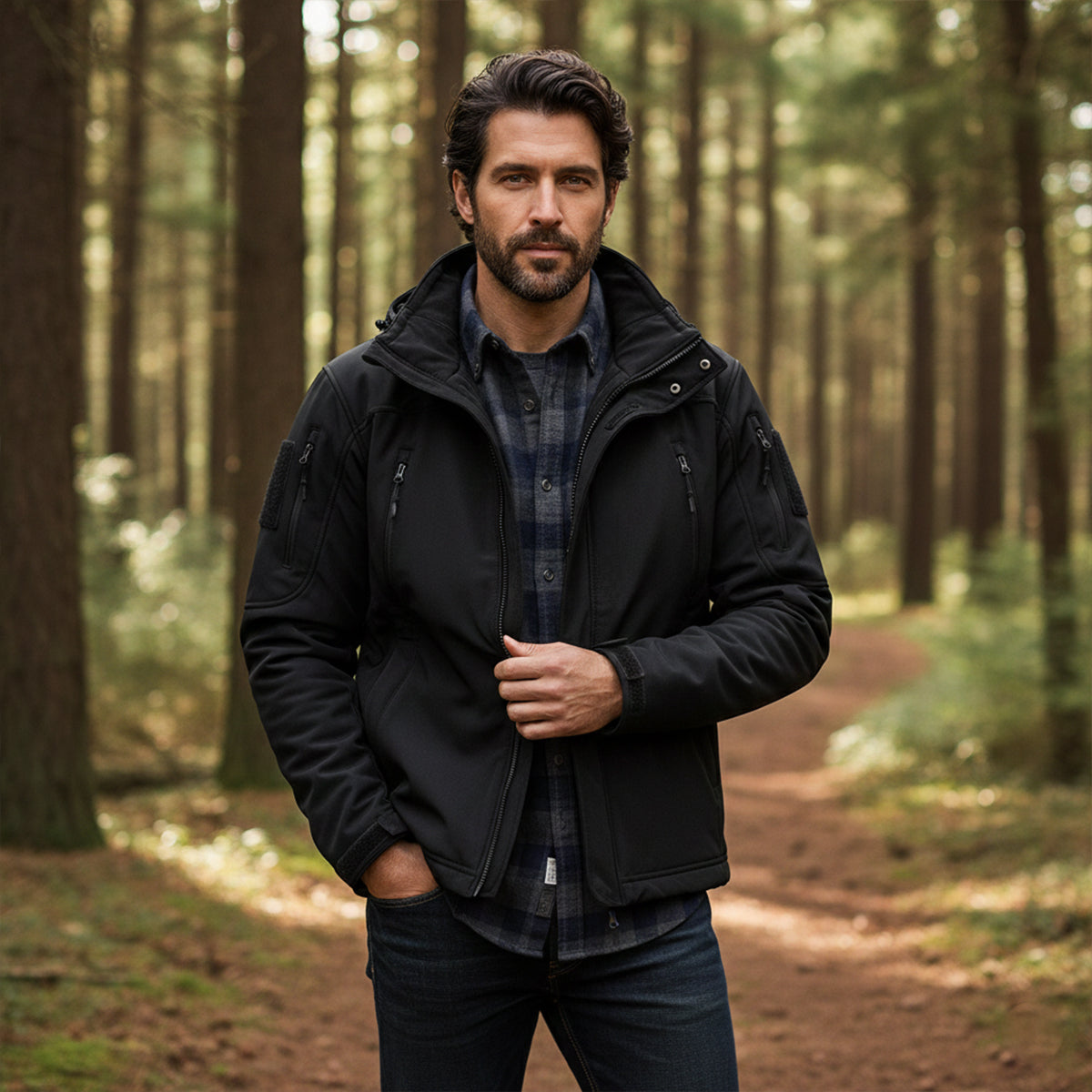 The Falkirk Men’s Waterproof Tactical Jacket with Hood