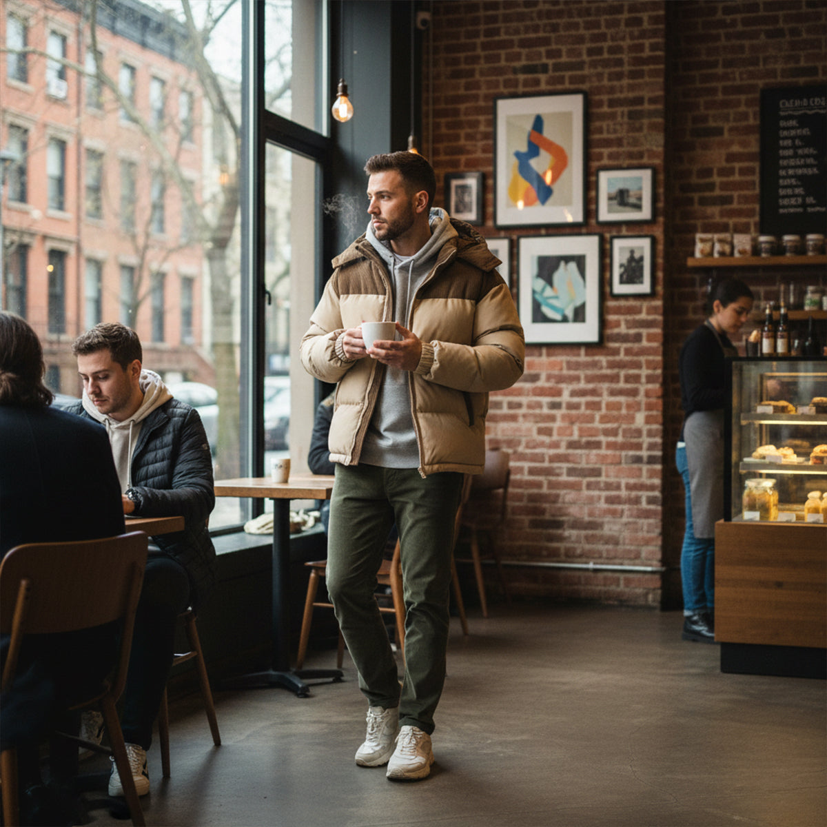 The Stonewell Men’s Thick Winter Puffer Hooded Jacket