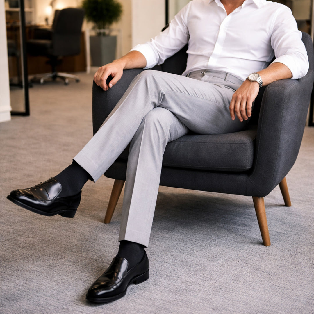 The Brighton Men’s Vintage Classic Tailored Pleated Pants