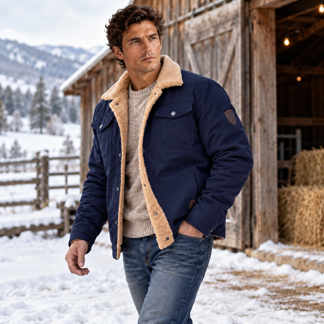 The York Warm Fleece Lined Winter Coat for Men