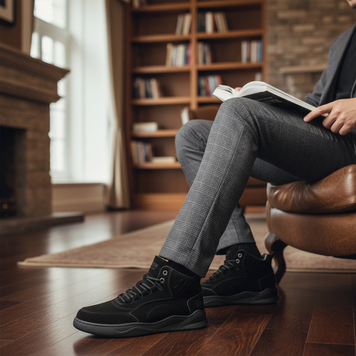 The Cedarforest Men’s Winter Fur Lined High Top Snow Boots