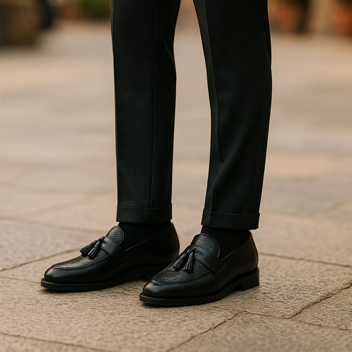The Carmarthen Men's Formal Leather Tassel Loafers