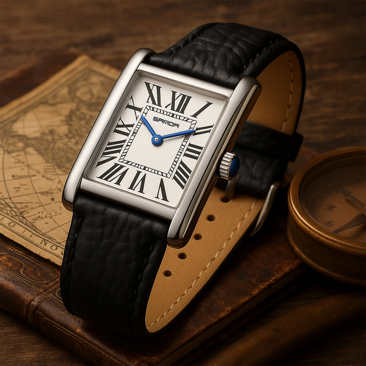 The Savile Men's Classic Luxury Quartz Watch - Premium Leather Strap