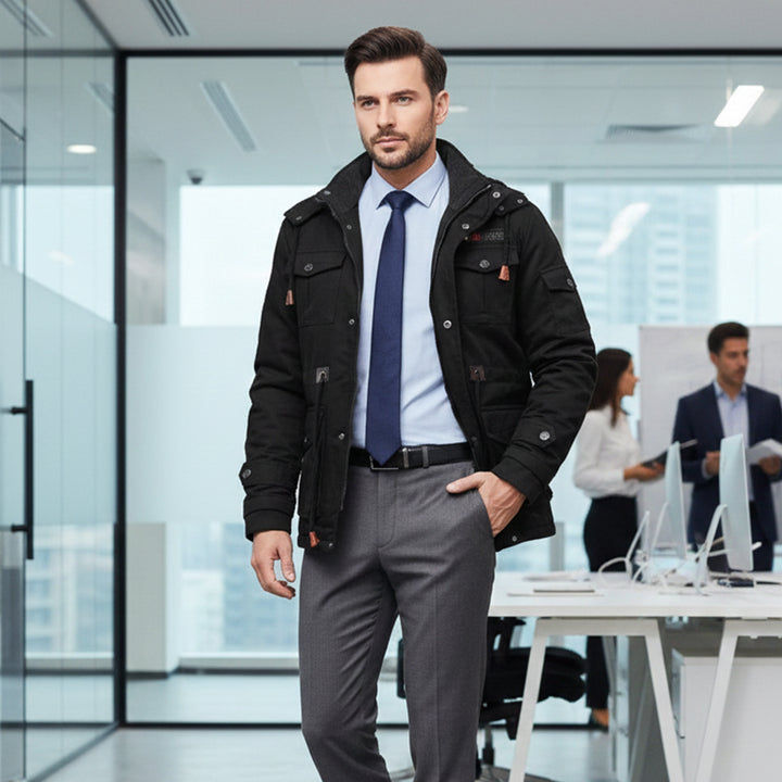 The Fenwick Men’s Thick Plush Lining Hooded Jacket