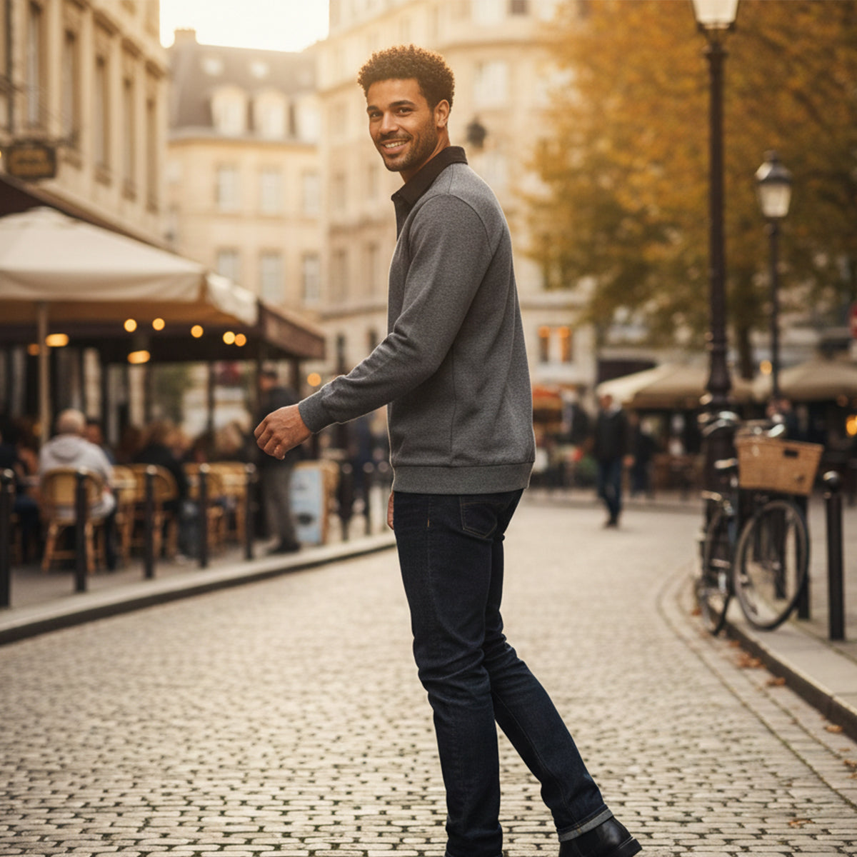 The Chelsea Men’s Long Sleeve Polo – Classic Knit Shirt