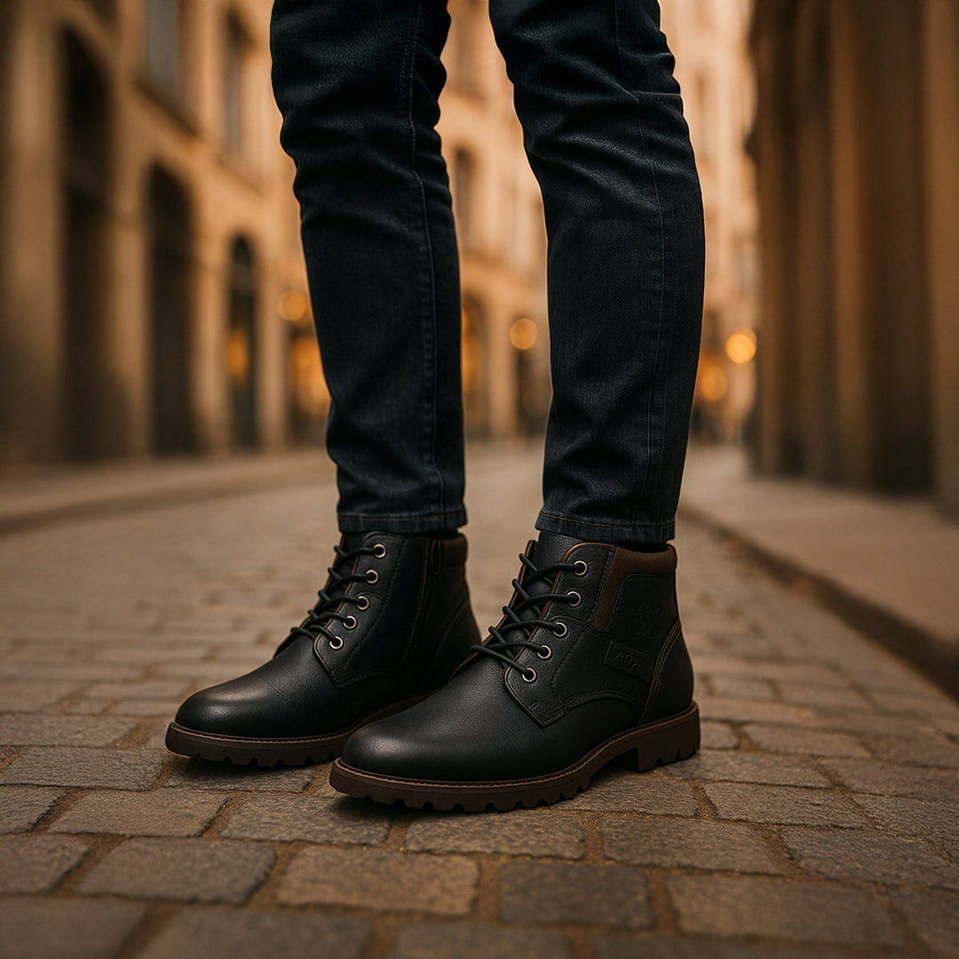 The Oakshade Men’s Military Combat Leather Boots
