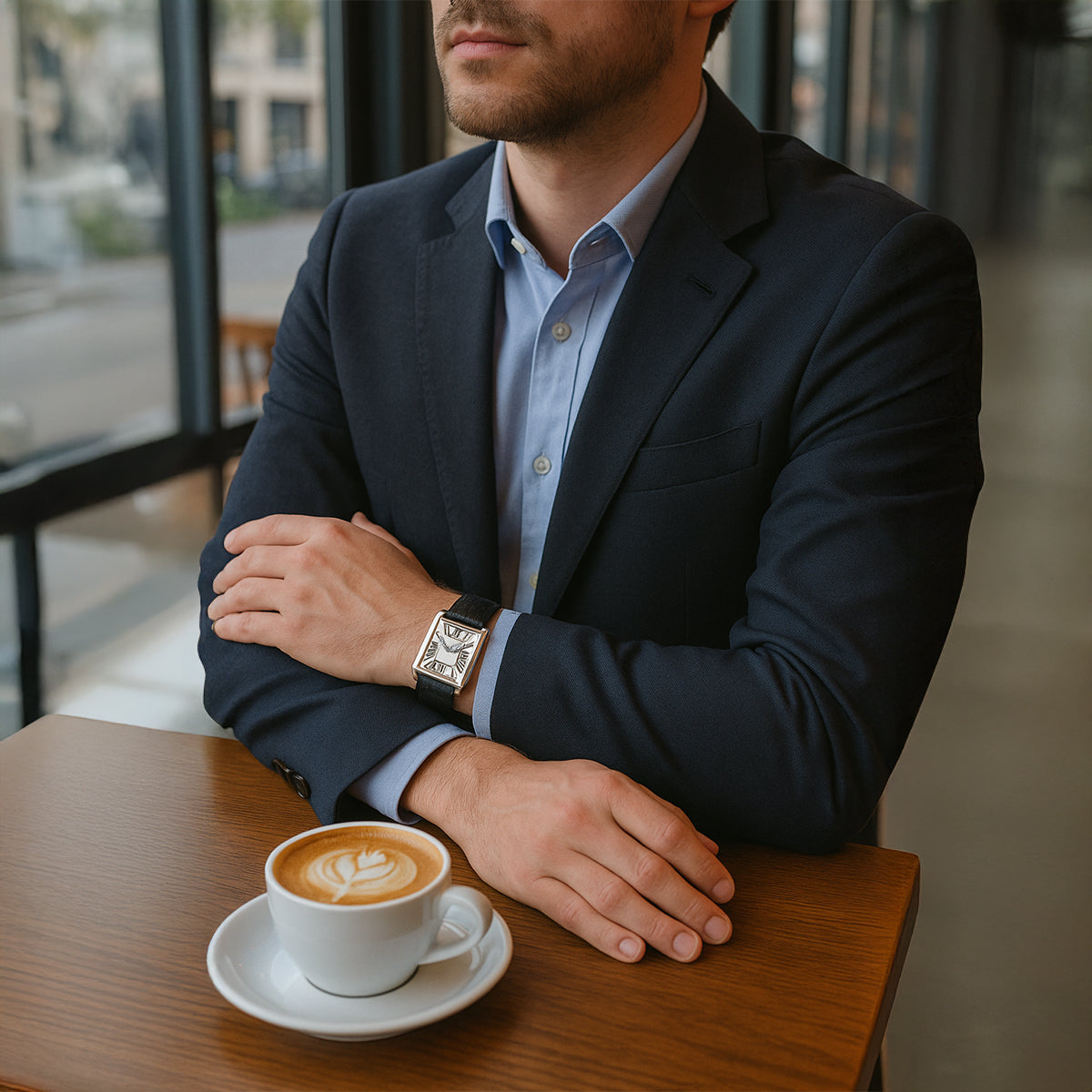 The Savile Men's Classic Luxury Quartz Watch - Premium Leather Strap