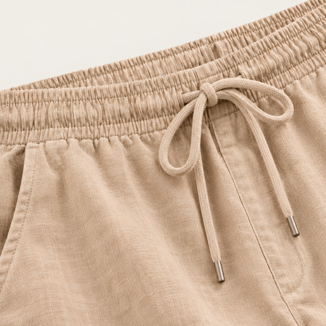 The Maple Ridge Men’s Cotton Linen Wide Leg Pants