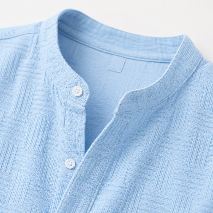 The Ironbridge Men’s Summer Sleeveless Button Up Shirt & Shorts Set