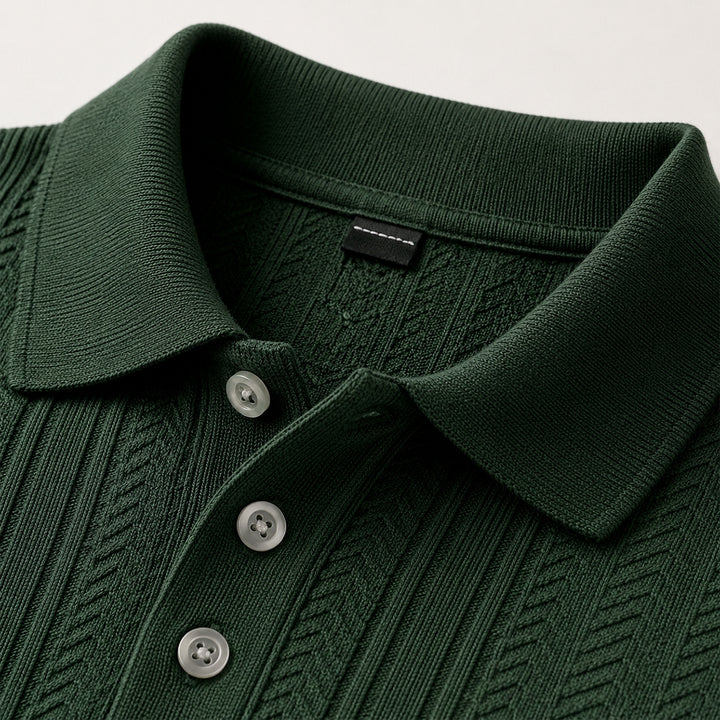 The Monopoli Men’s Breathable Business Knit Polo Shirt