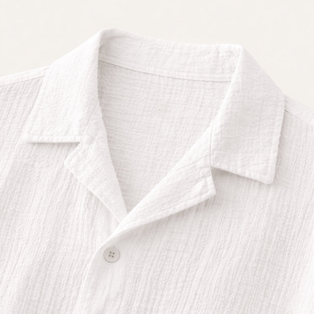 The Oxford Men’s Turn Down Collar Trendy Loose Fit Button Up Shirt